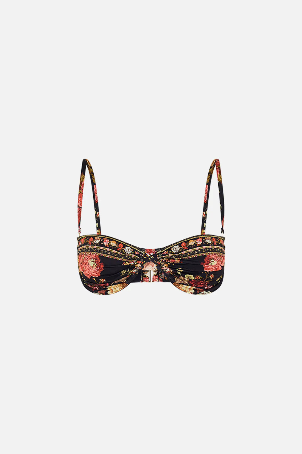 Camilla Stitched In Time Ruched Underwire Bra with Removable Straps