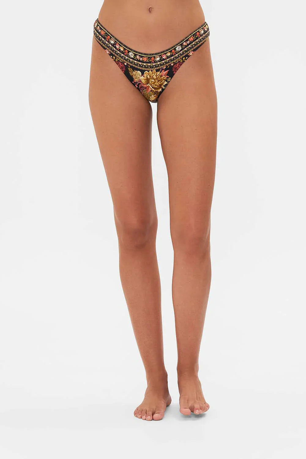 Camilla Stitiched in Time Wide Side High Leg Bikini Pant **