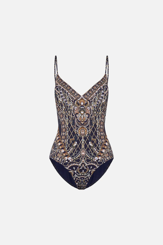 Camilla The Dance With The Duke Tie Back V Neck One Piece **