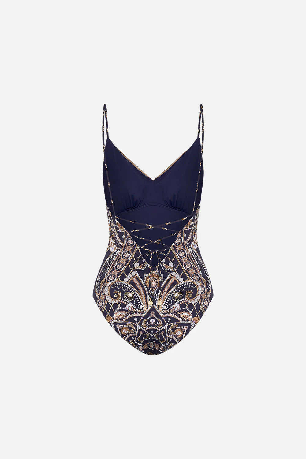 Camilla The Dance With The Duke Tie Back V Neck One Piece **