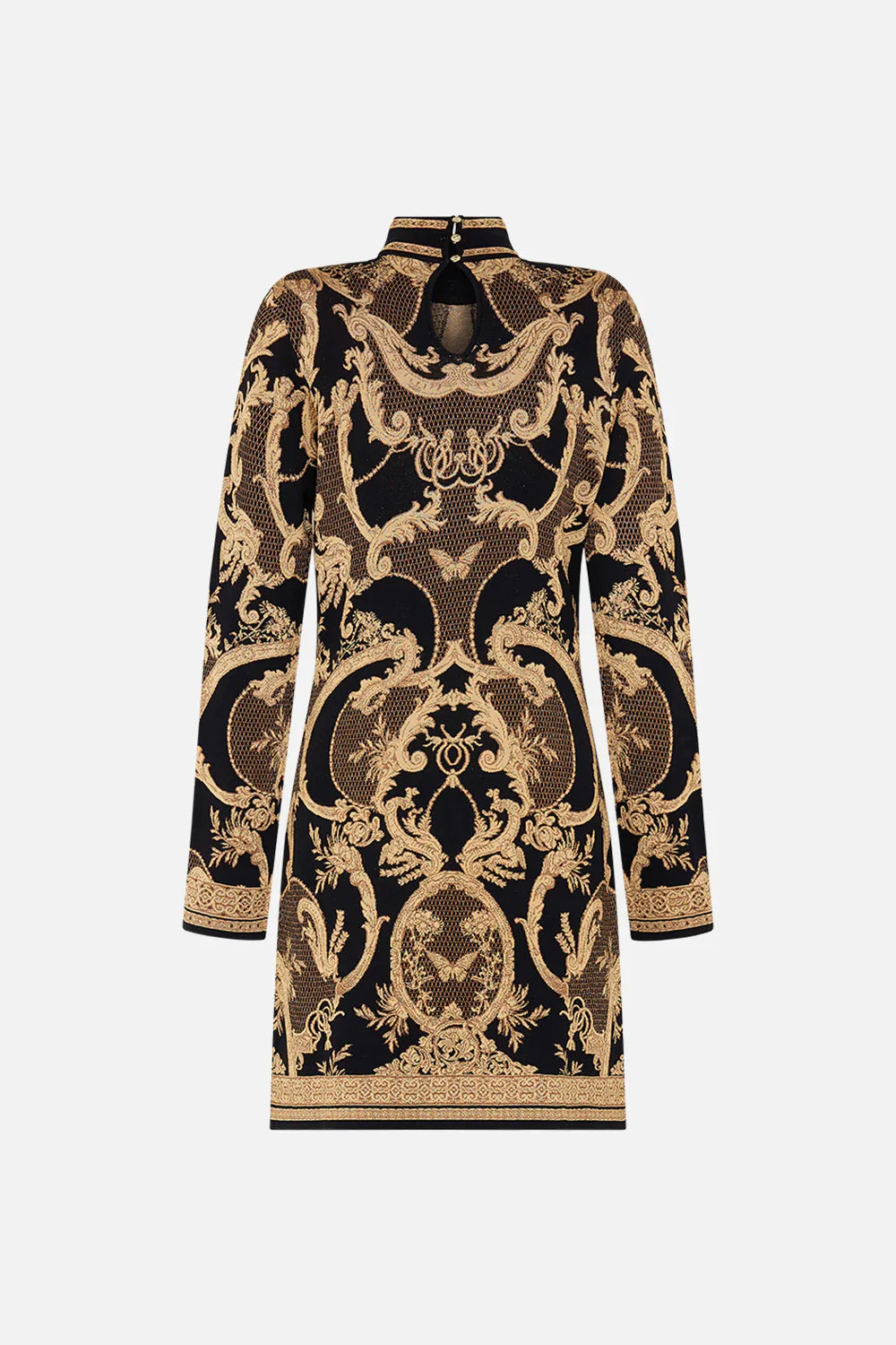 Camilla Magic in the Manuscripts Jacquard Turtle Neck Short Dress **