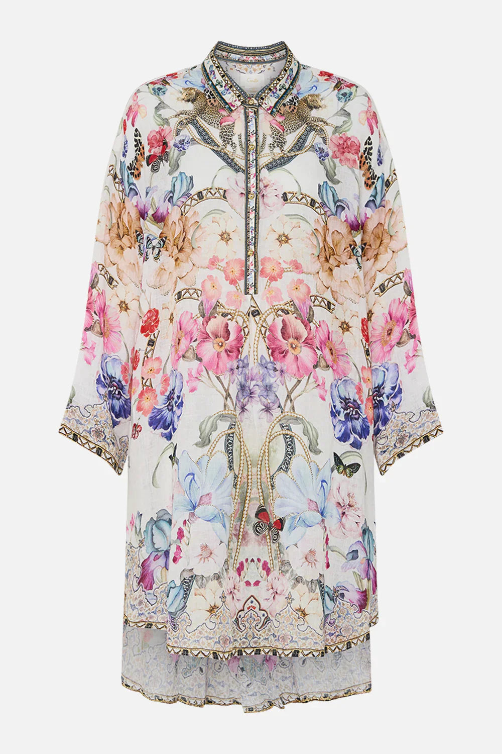 Camilla Monserrate Magic Relaxed High Low Shirt Dress