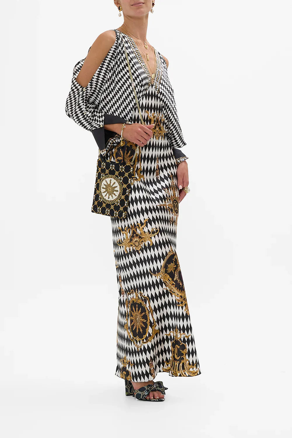 Camilla Monarchy Mania Embellished Mini Tote with Chain Strap