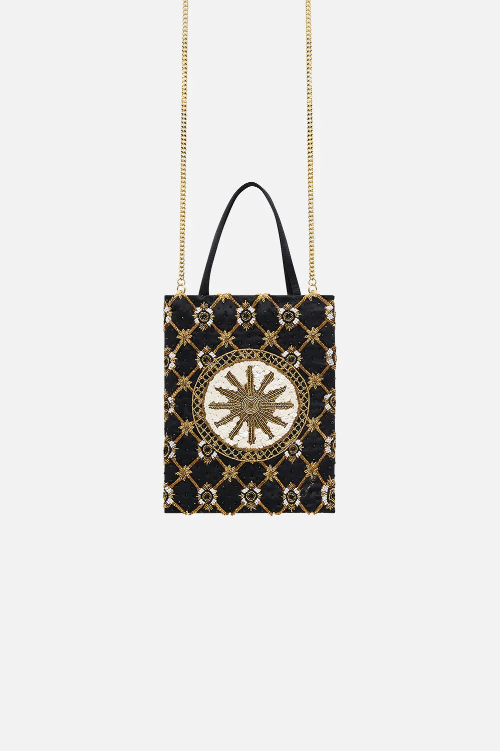 Camilla Monarchy Mania Embellished Mini Tote with Chain Strap