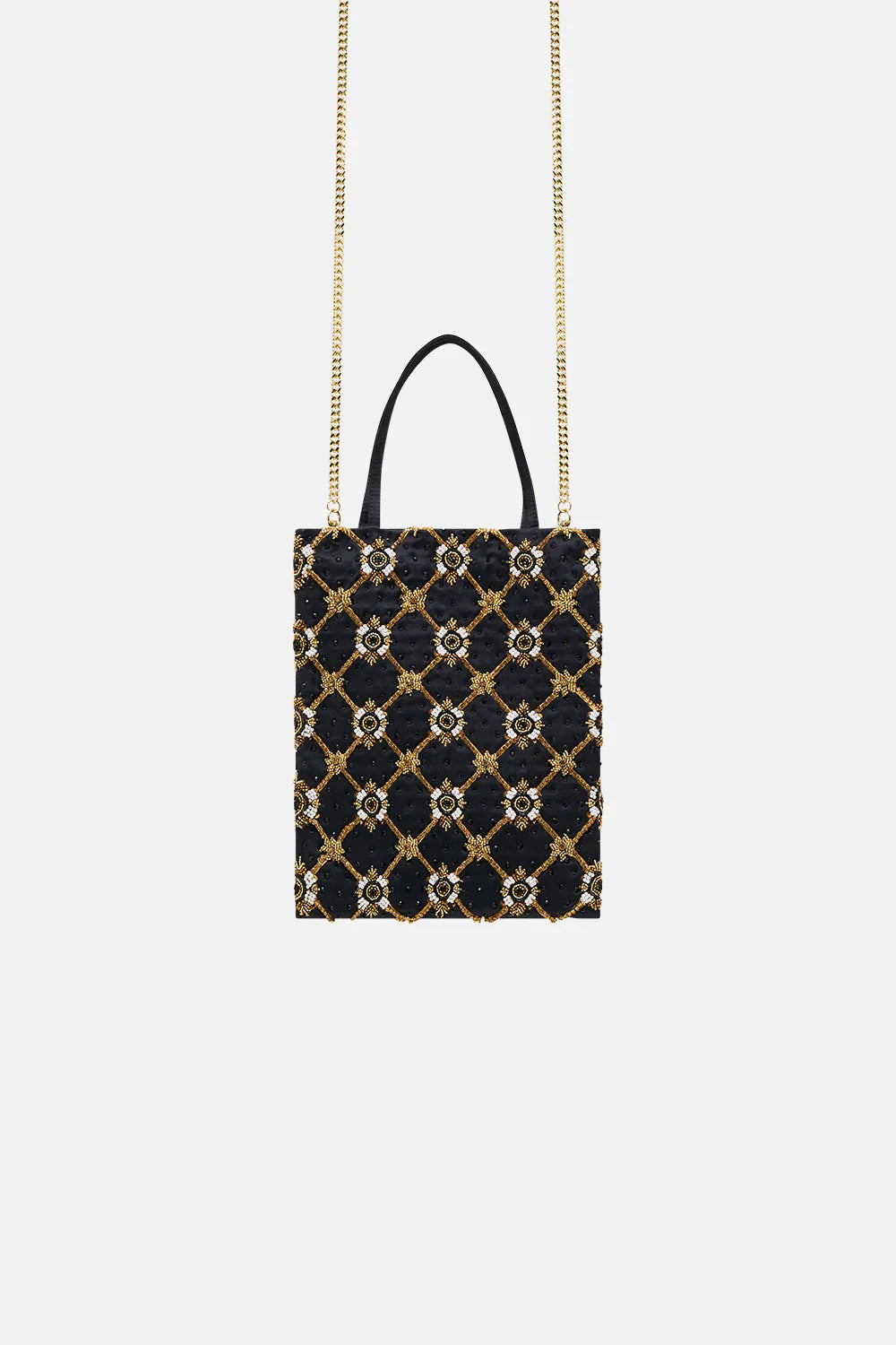 Camilla Monarchy Mania Embellished Mini Tote with Chain Strap