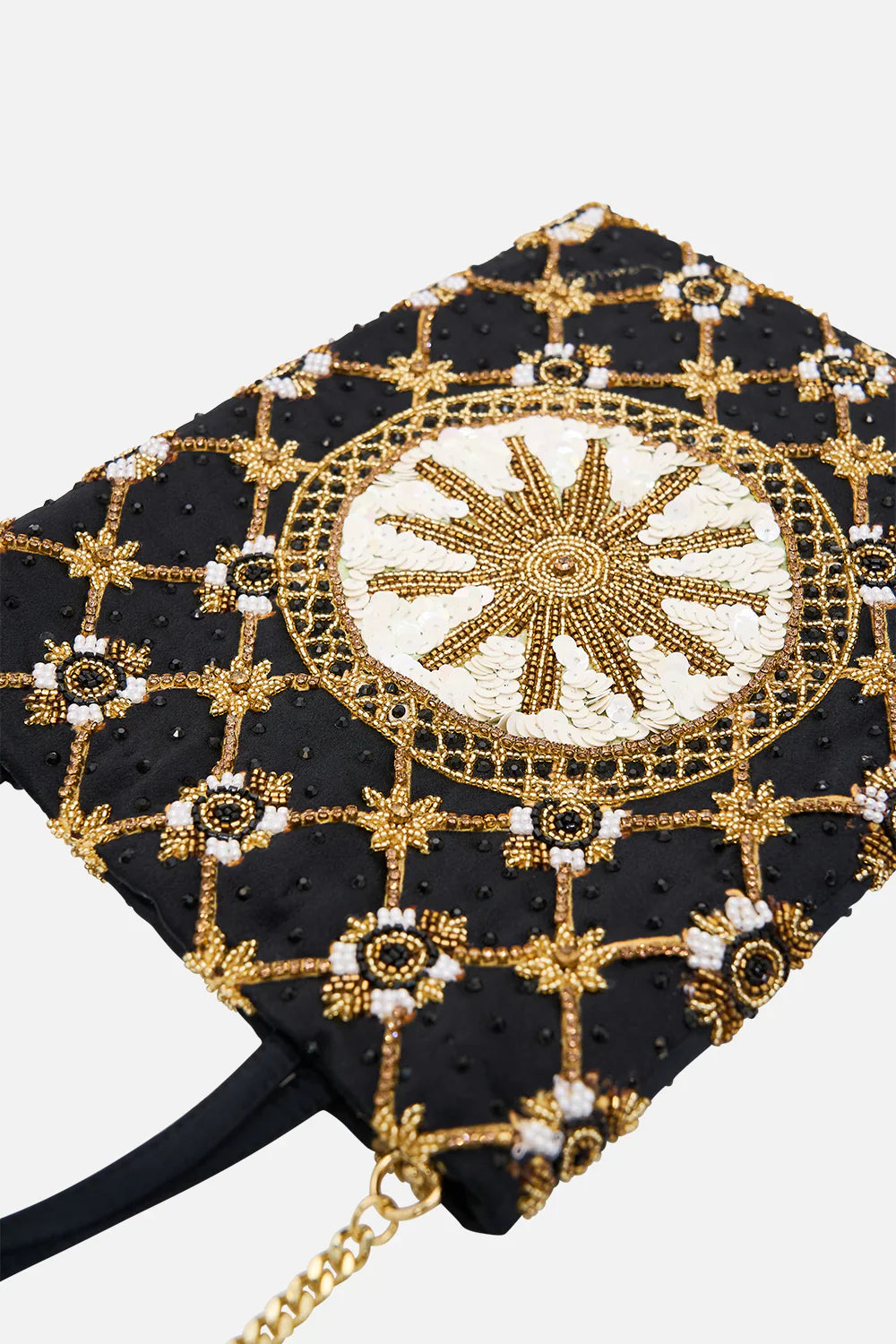 Camilla Monarchy Mania Embellished Mini Tote with Chain Strap