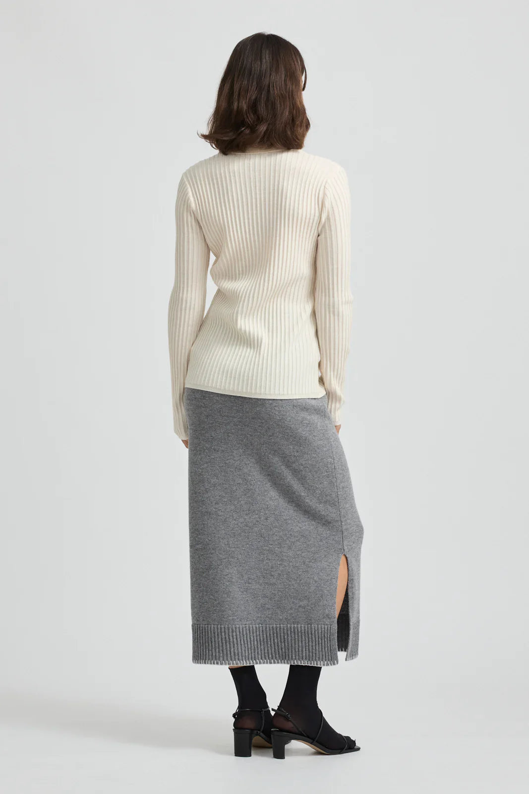 Toorallie Rine Rib Shirt - Ivory