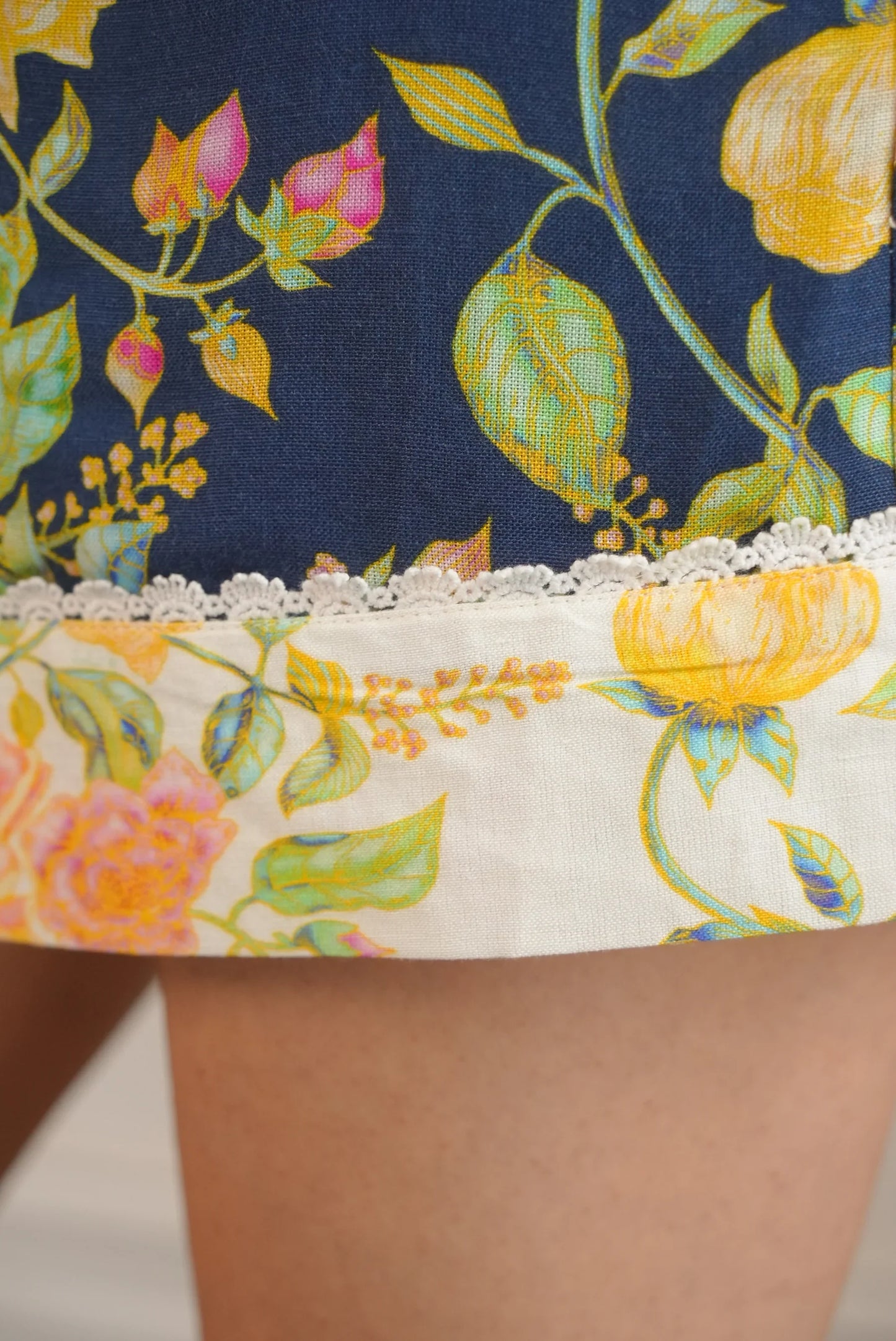 Lulu Zagame Palazzo Shorts in Mixed Bloom