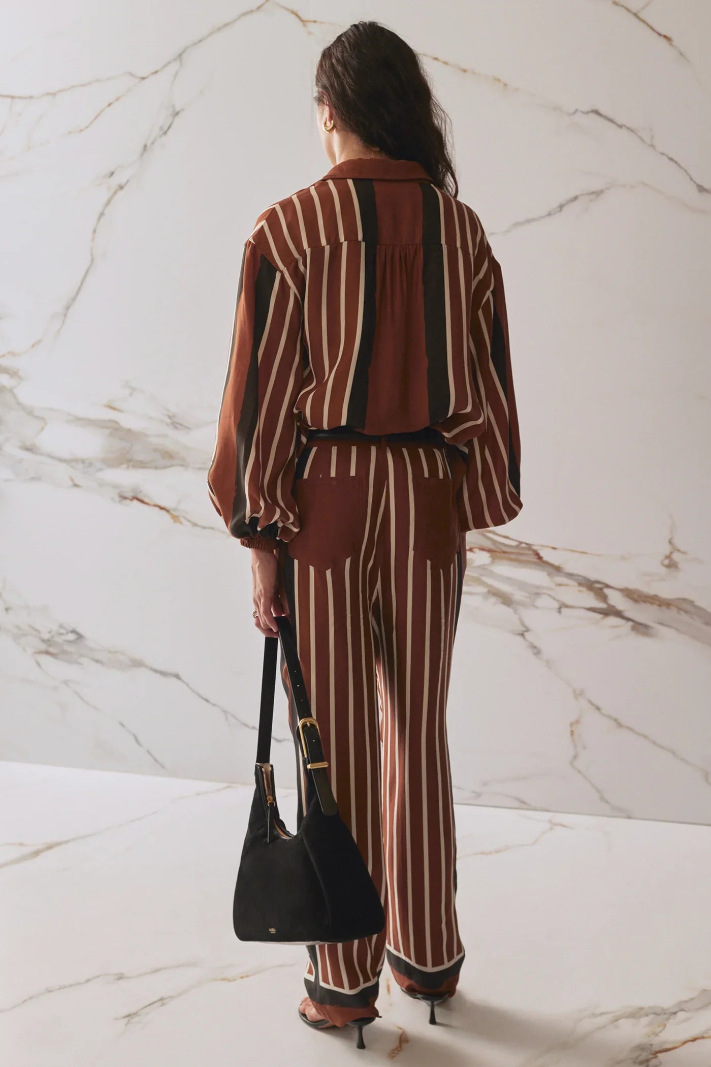 Sancia Brixlynn Pants - Cherrywood Stripe