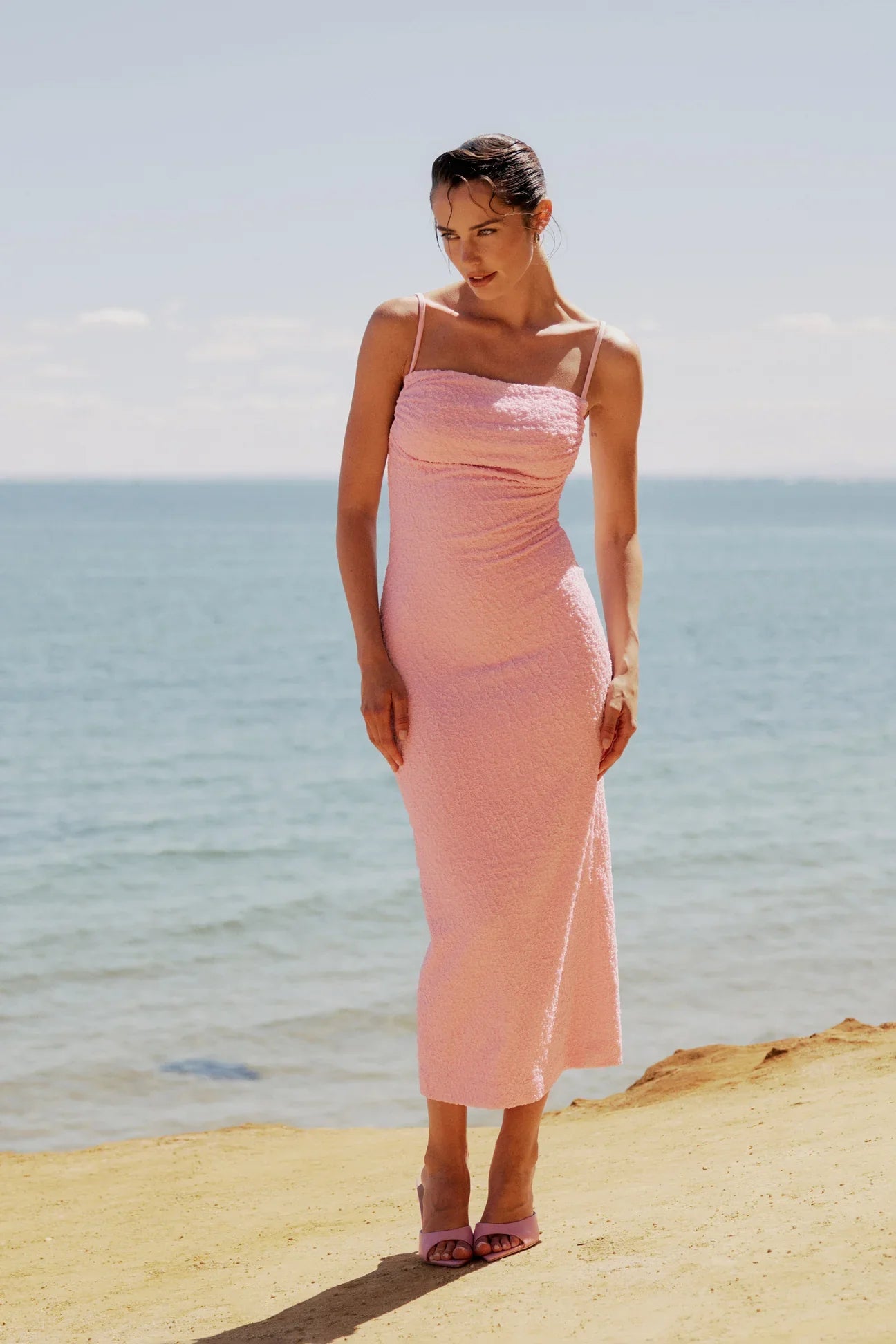 Mossman Mesmerise Midi Dress in Pink