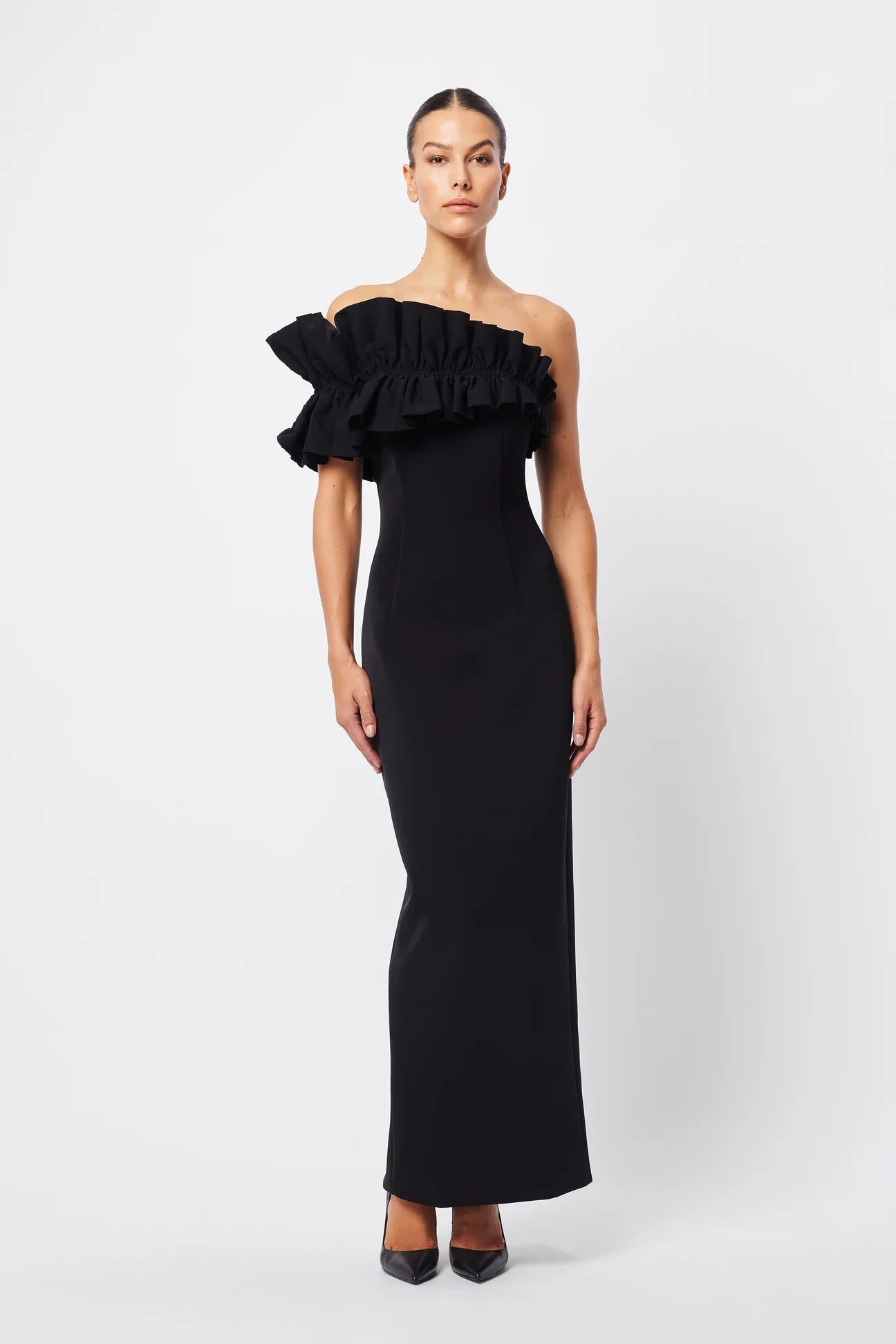 Mossman Soft Spoken Midi Dress - Black