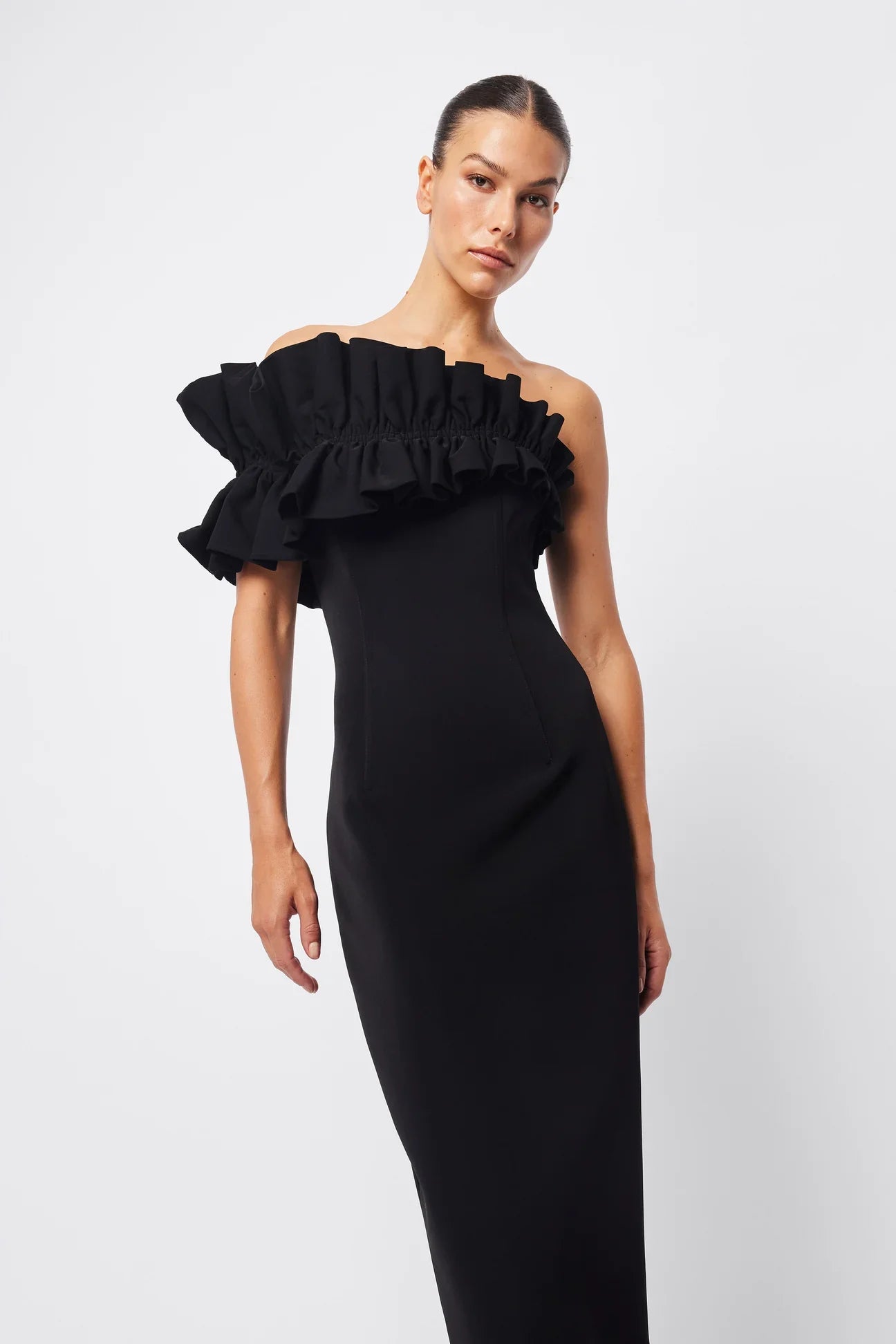 Mossman Soft Spoken Midi Dress - Black