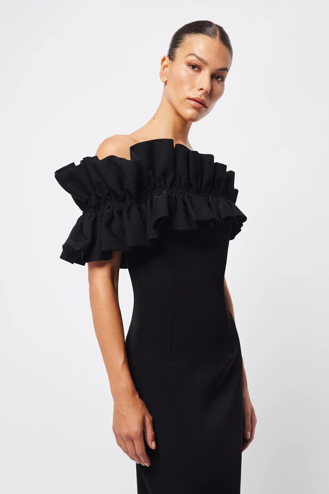 Mossman Soft Spoken Midi Dress - Black