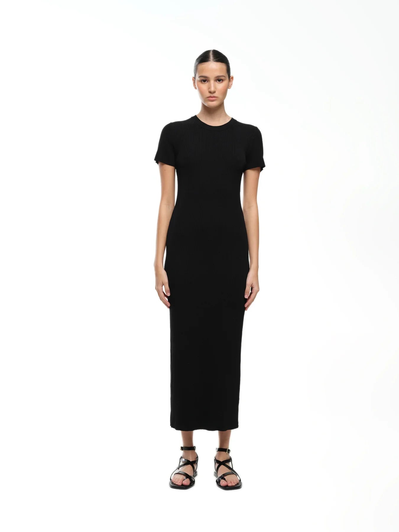 Jac & Mooki Camilla Knit Dress - Black