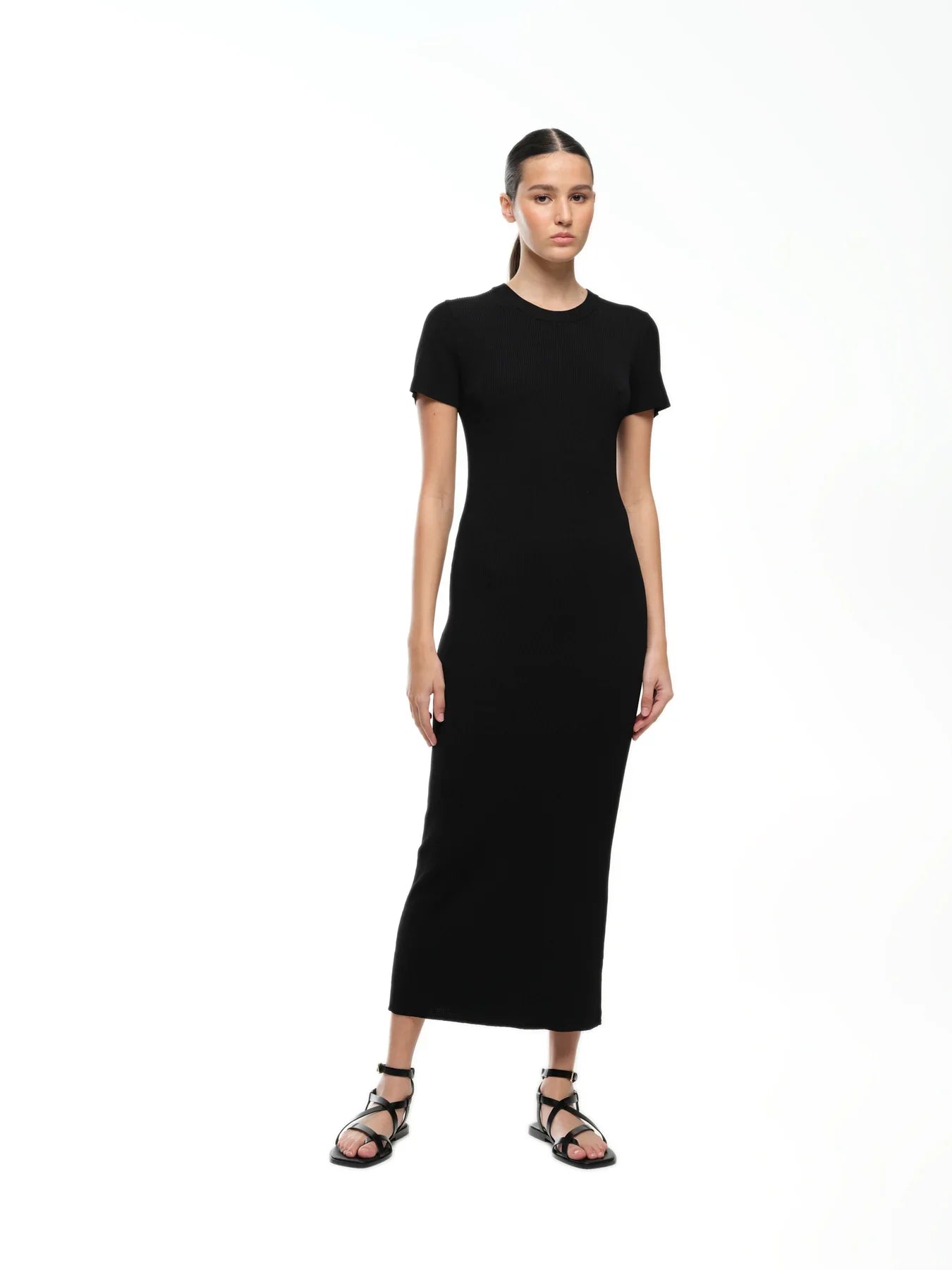 Jac & Mooki Camilla Knit Dress - Black