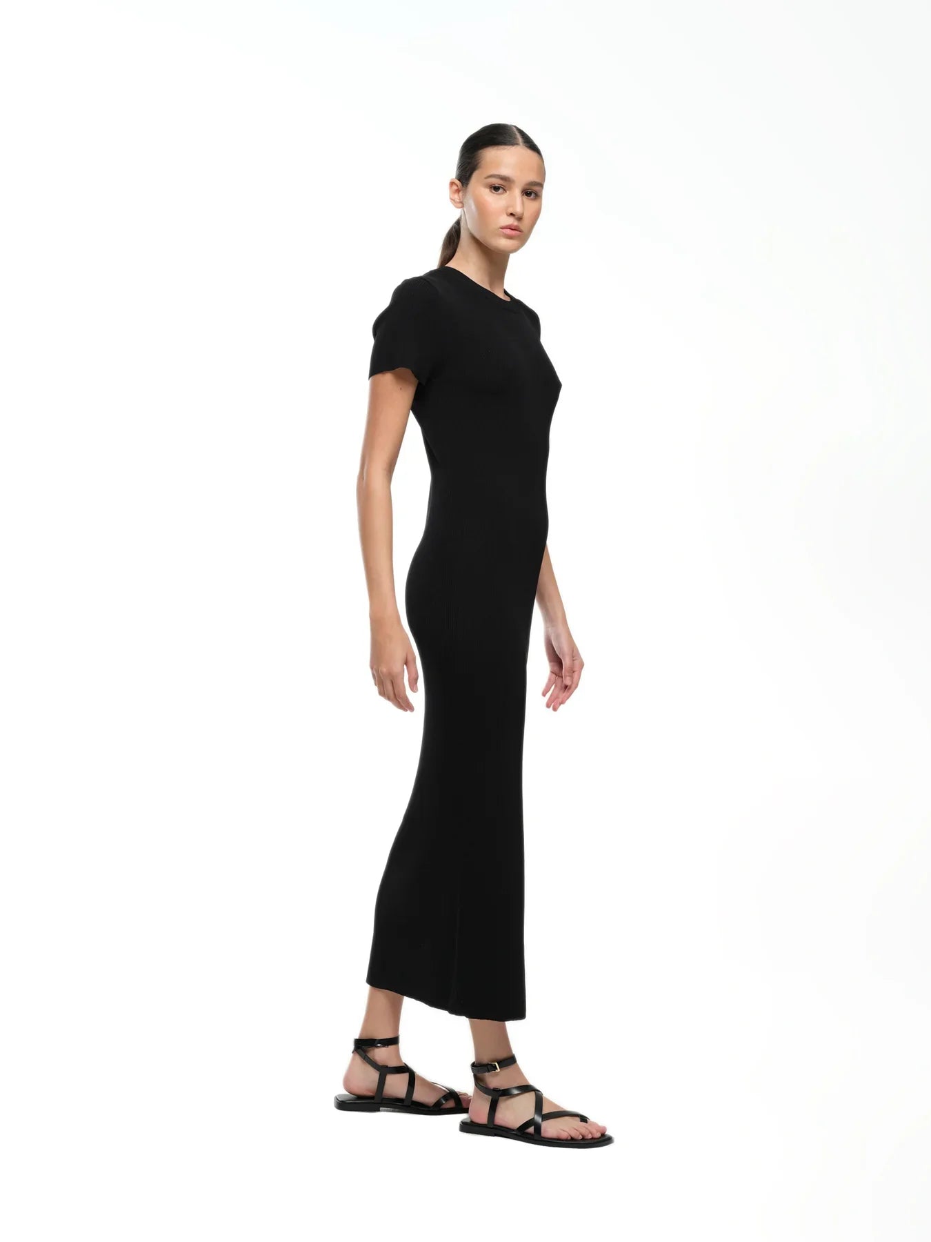 Jac & Mooki Camilla Knit Dress - Black