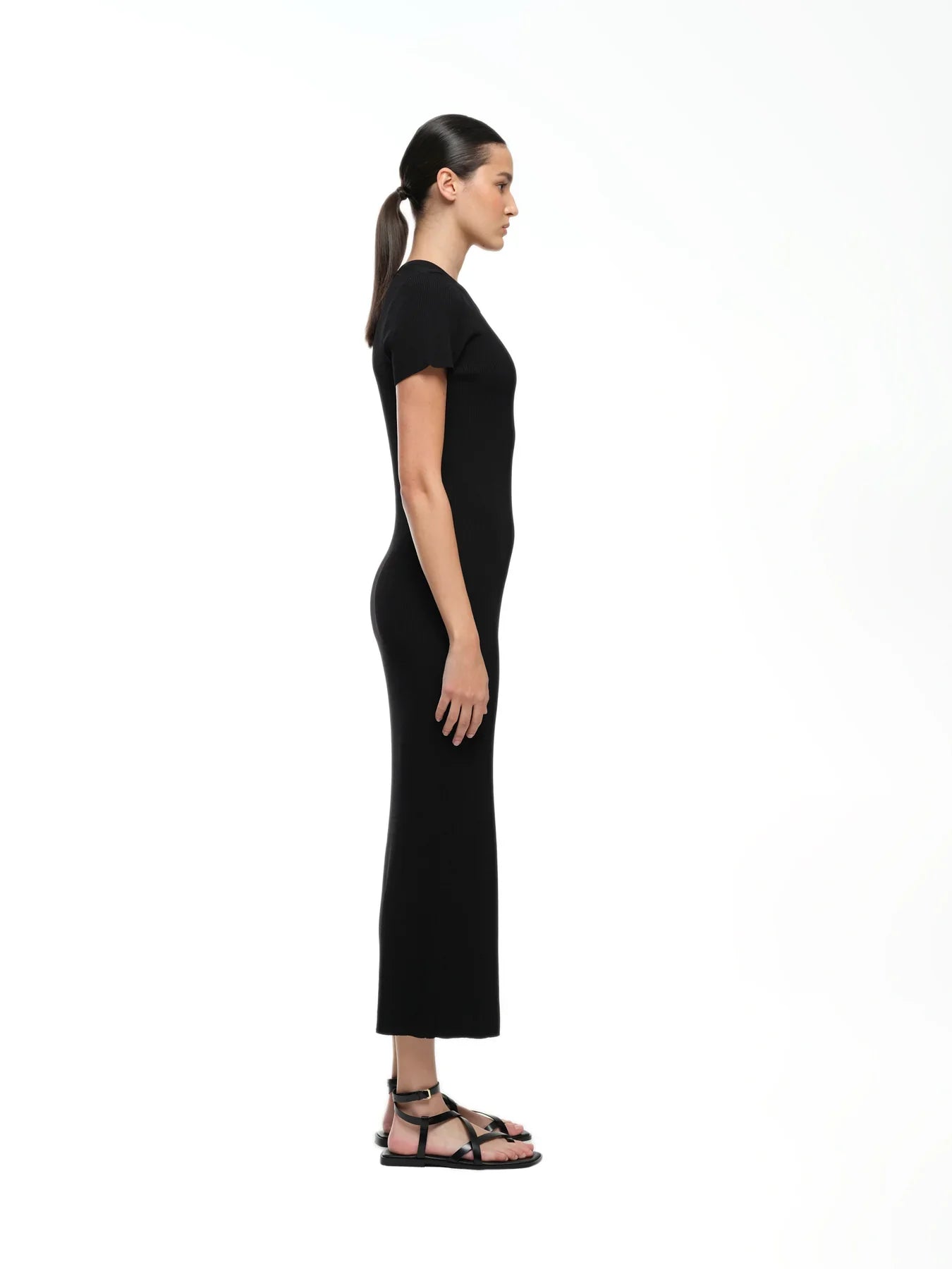 Jac & Mooki Camilla Knit Dress - Black