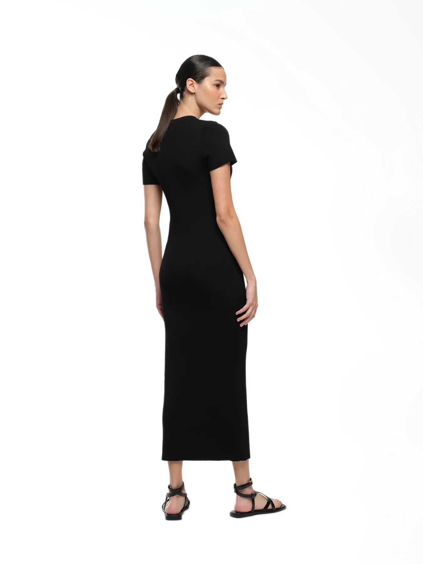 Jac & Mooki Camilla Knit Dress - Black