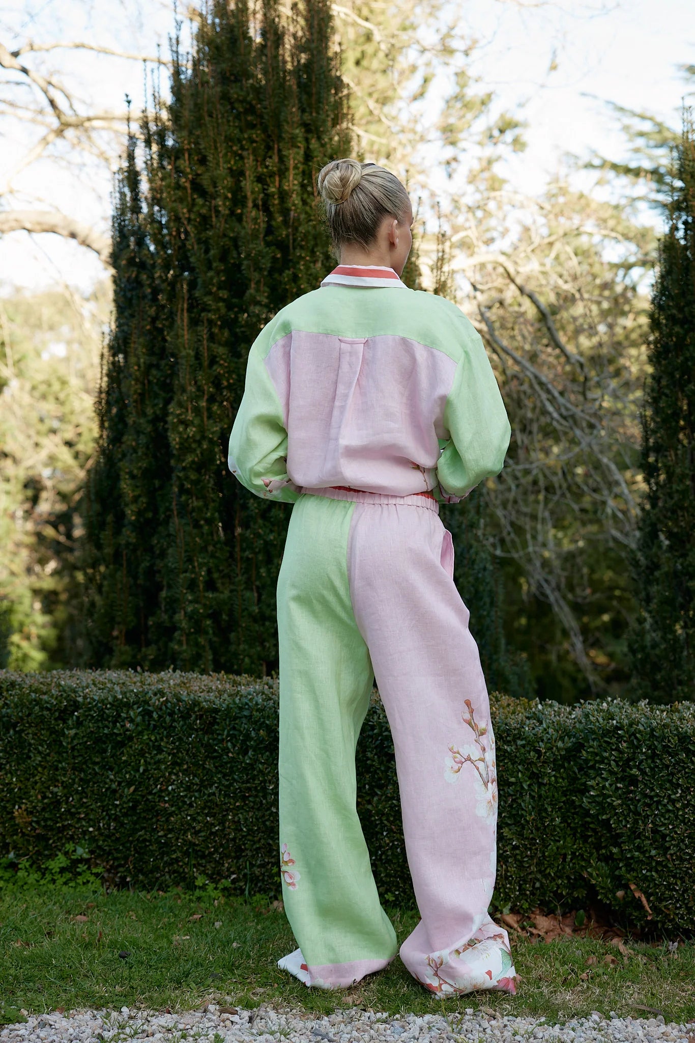 Aston Studio JOE SHIRT IN PARFAIT/PARADISE BLOSSOM
