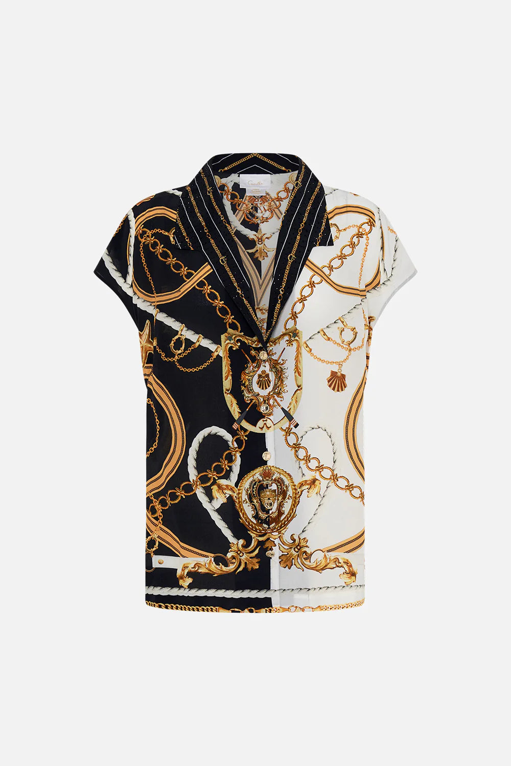 Camilla Coast To Coast Button Through Collared Top **