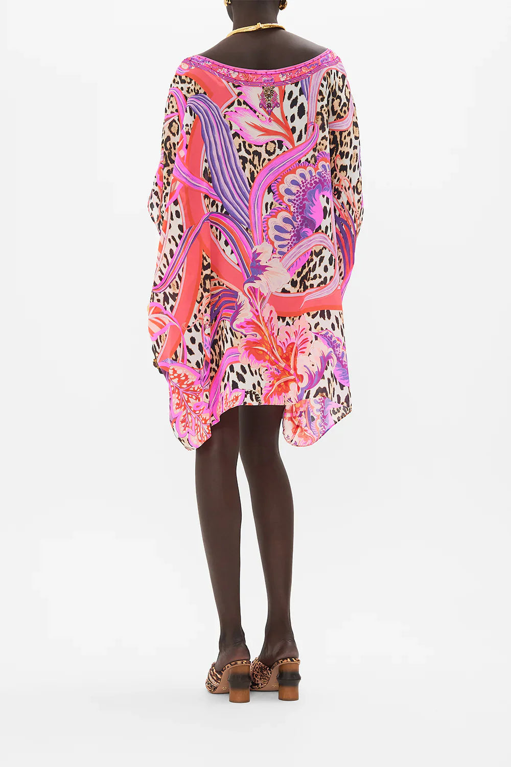 Camilla Viola Vintage Short Round Neck Kaftan **