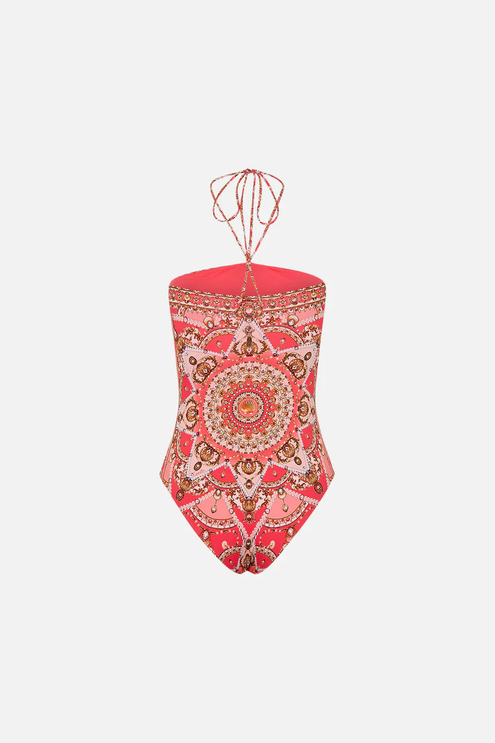 Camilla The Shell Games Bandeau One Piece with Halter Tie **