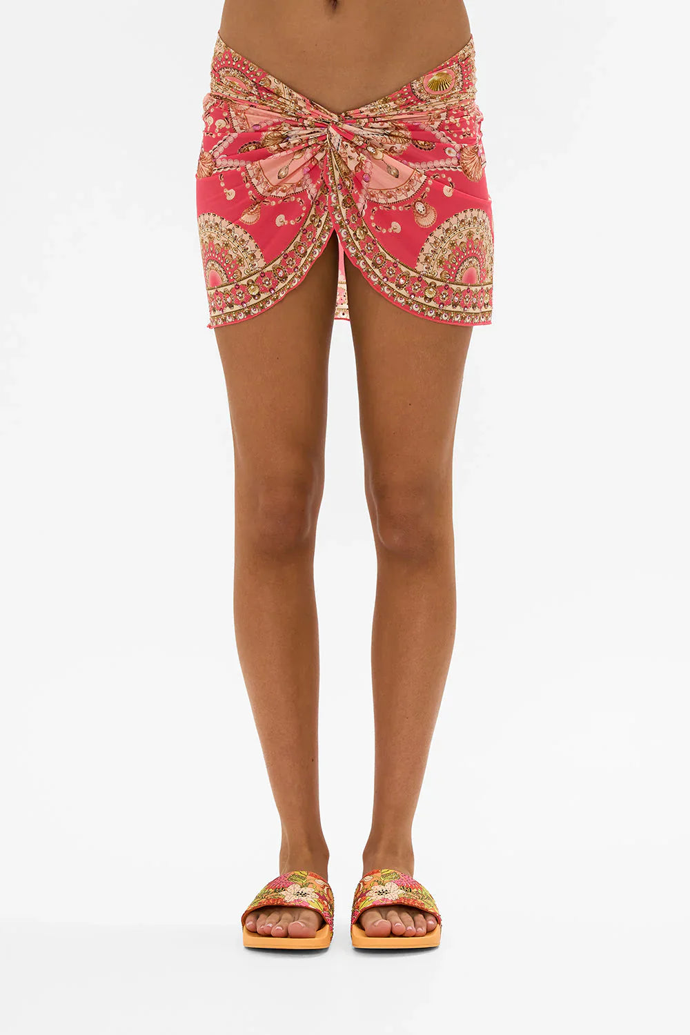 Camilla The Shell Games Twist Front Short Skirt **