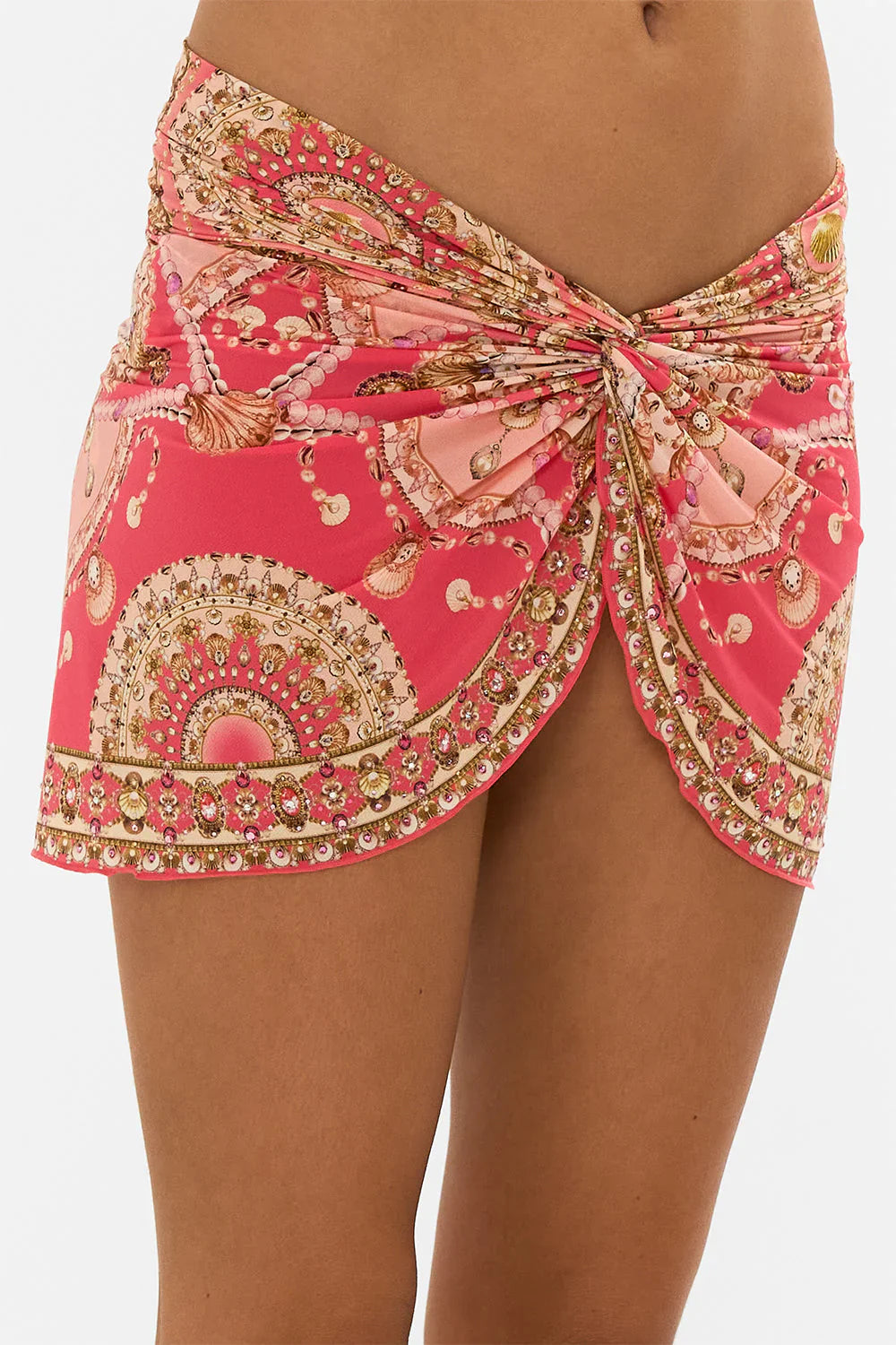 Camilla The Shell Games Twist Front Short Skirt **