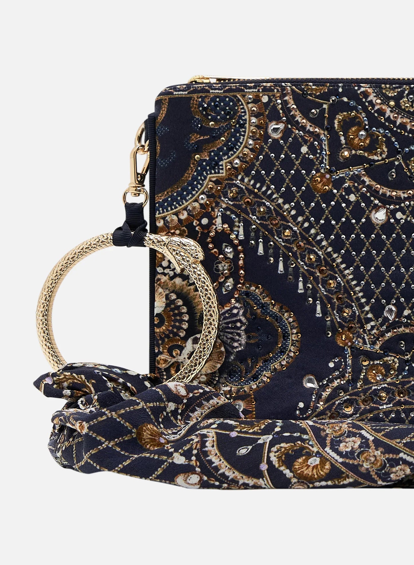 Camilla Dance With the Duke Ring Scarf Clutch