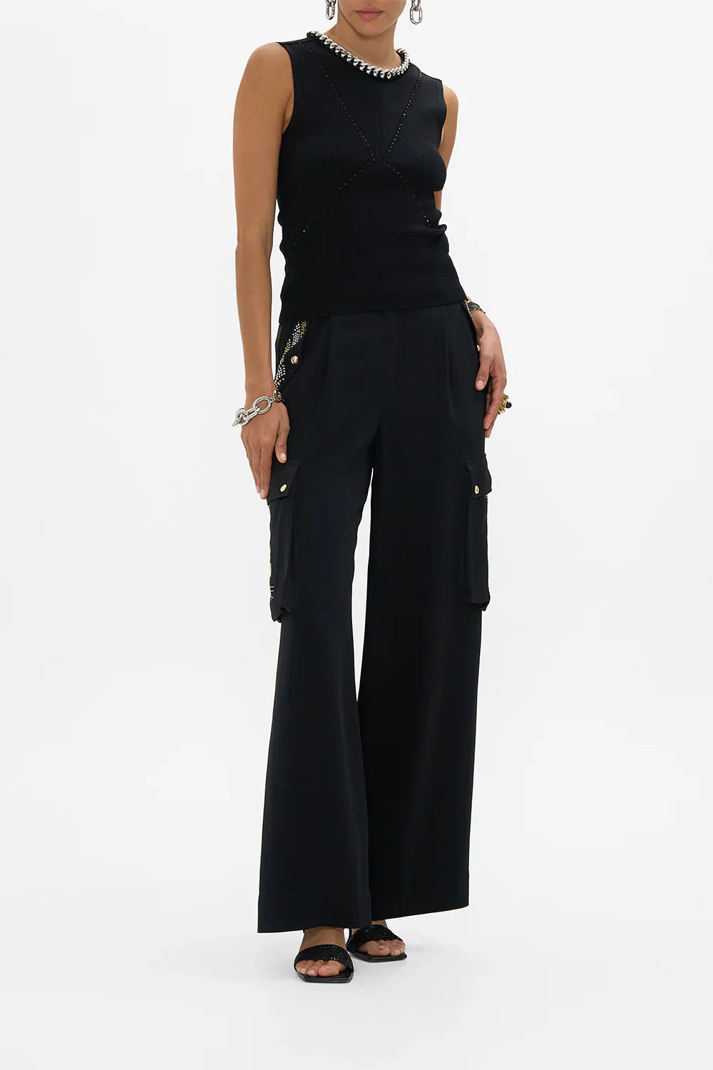 Camilla The Cartouche Kingdom Sleeveless Knit Tank Top **