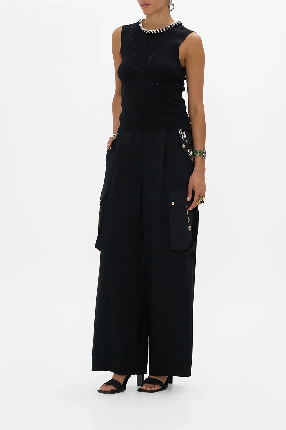 Camilla The Cartouche Kingdom Sleeveless Knit Tank Top **