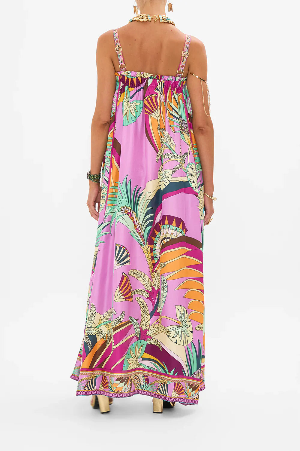 Camilla Giza Goddess Wide Strap Sundress **