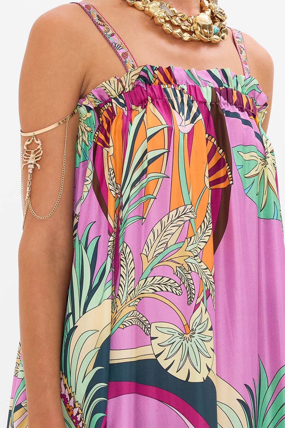 Camilla Giza Goddess Wide Strap Sundress **