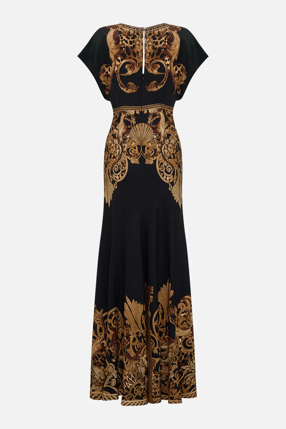 Camilla Era Of Empires V Neck Hardware Dress with Neck Tie **