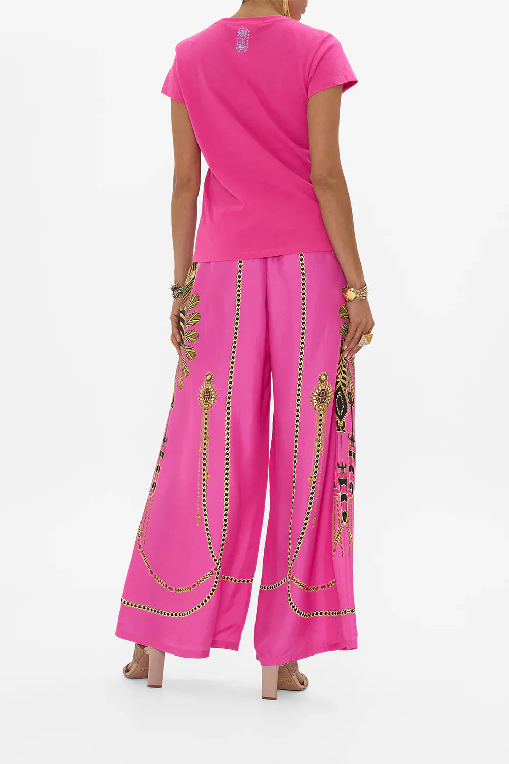 Camilla The Song of the Scarab Slim Fit T-Shirt -  Hot Pink **