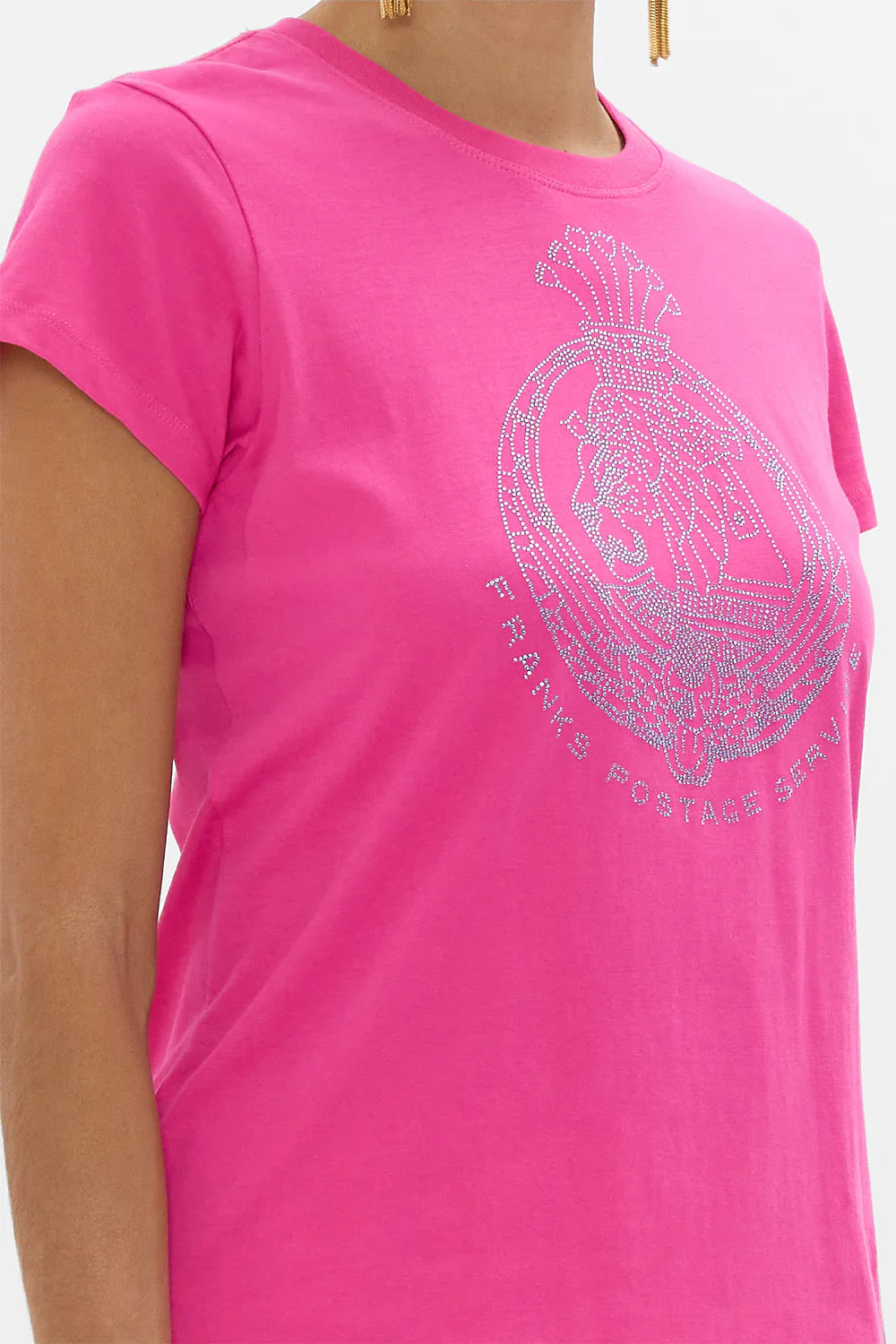 Camilla The Song of the Scarab Slim Fit T-Shirt -  Hot Pink **