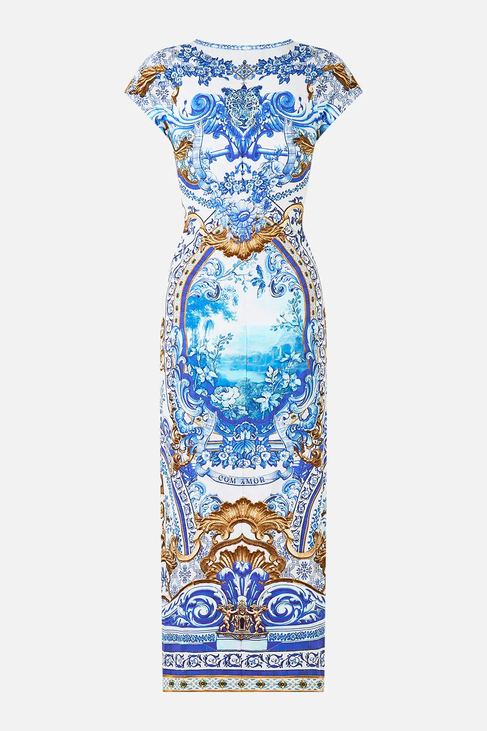 Camilla Azul Adventures Jersey Tank Dress With Cap Sleeves