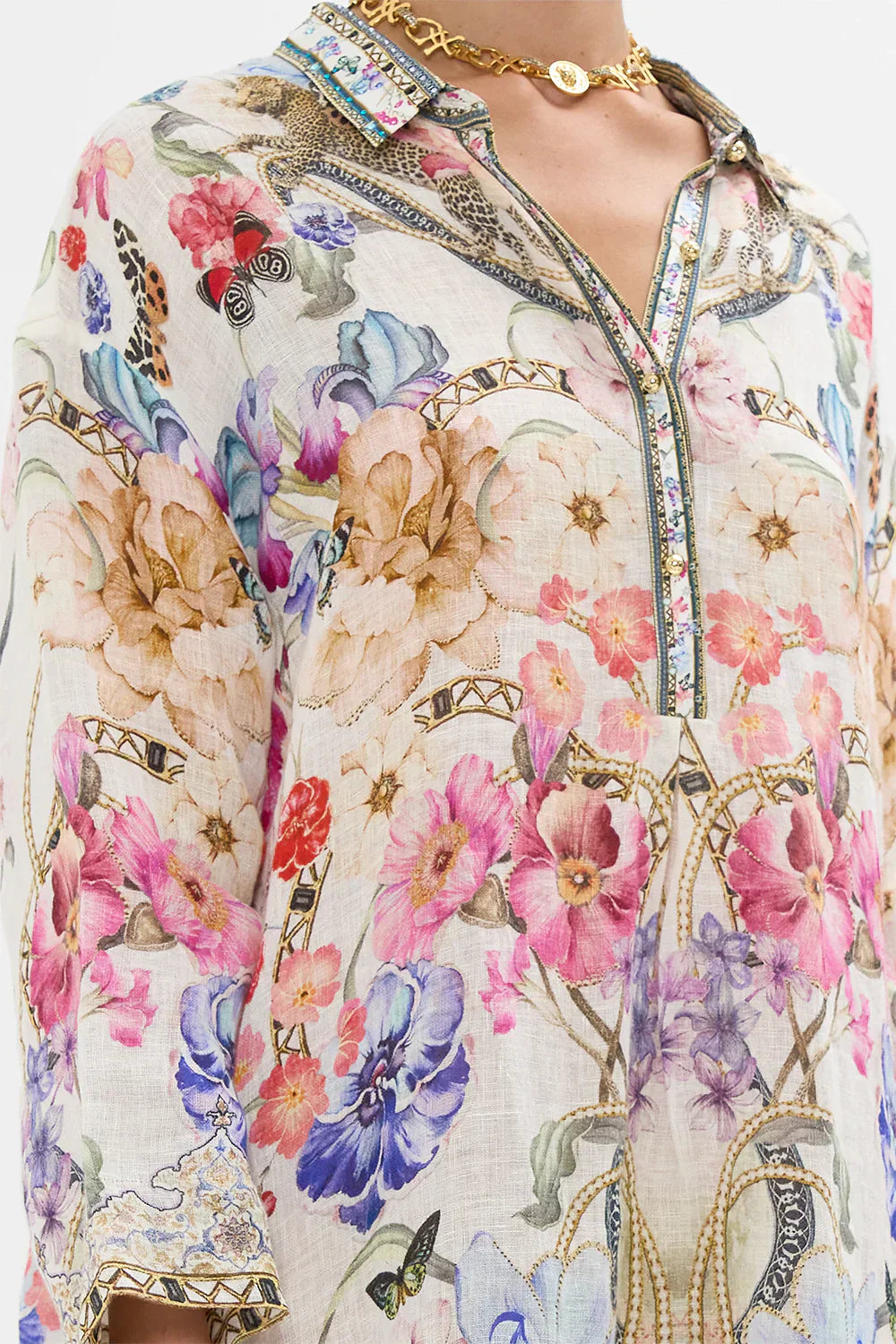 Camilla Monserrate Magic Relaxed High Low Shirt Dress