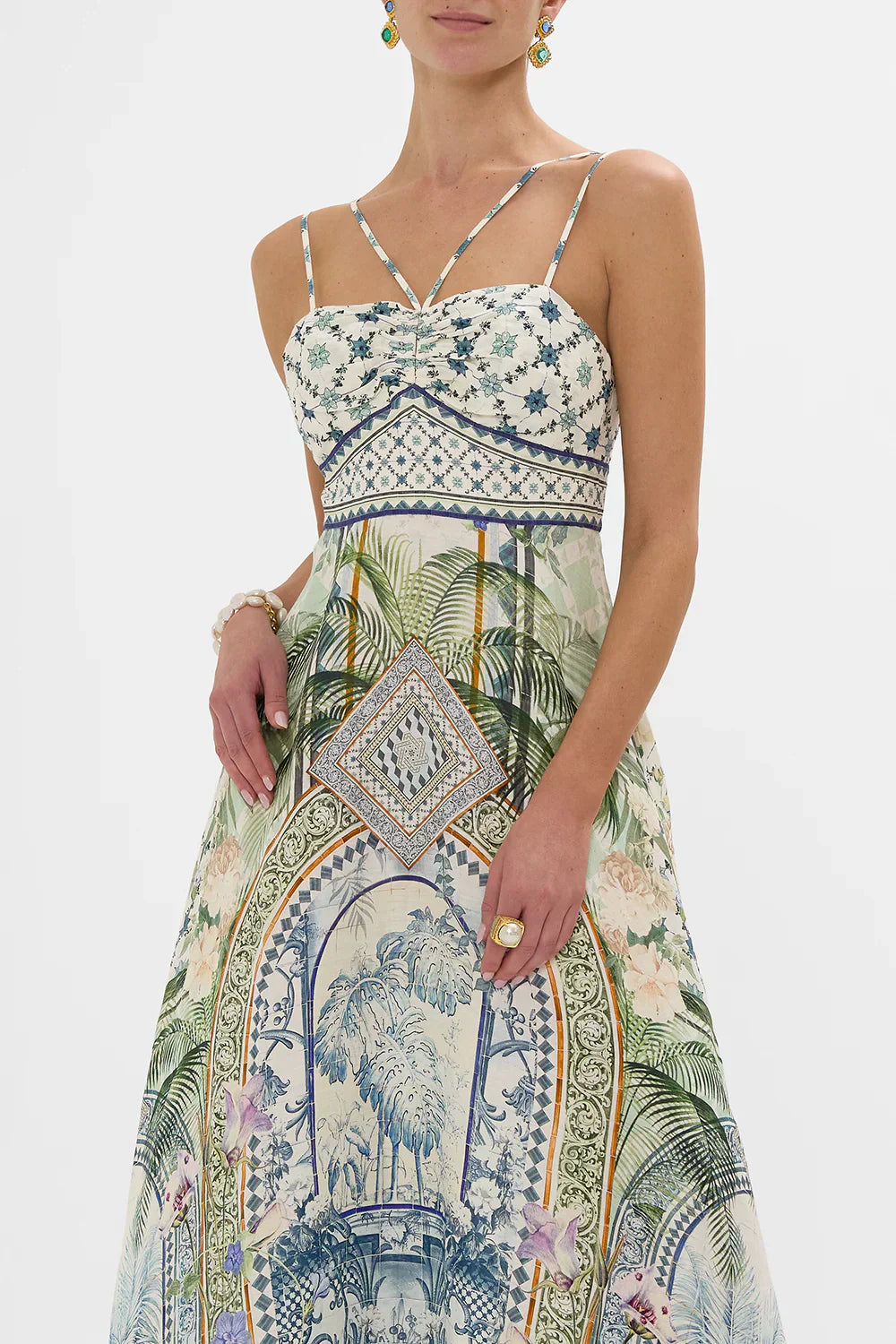 Camilla The Jardim Party Strap Detail Dress