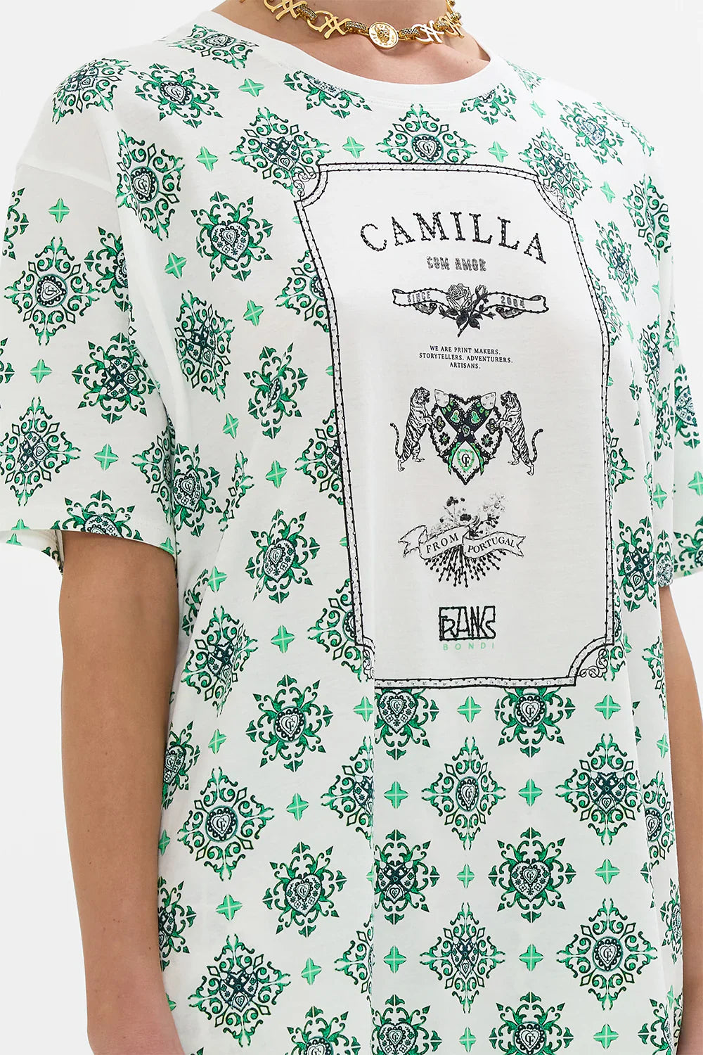 Camilla Corridor Of Calm Oversized Band Tee