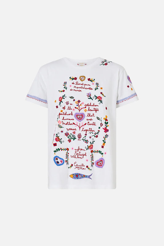 Camilla A Kitsch in Time Short Sleeve Easy Tee **