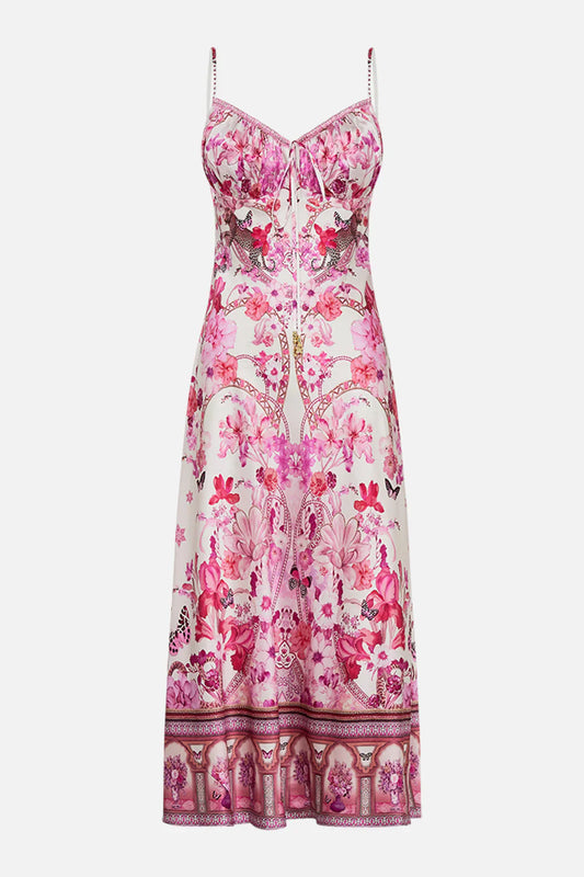 Camilla Botanical Novella Gathered Bodice Dress **