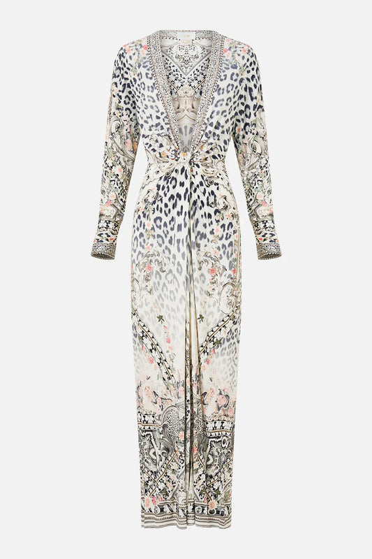 Camilla Marble Heaven Long V Neck Twist Front Jersey Dress