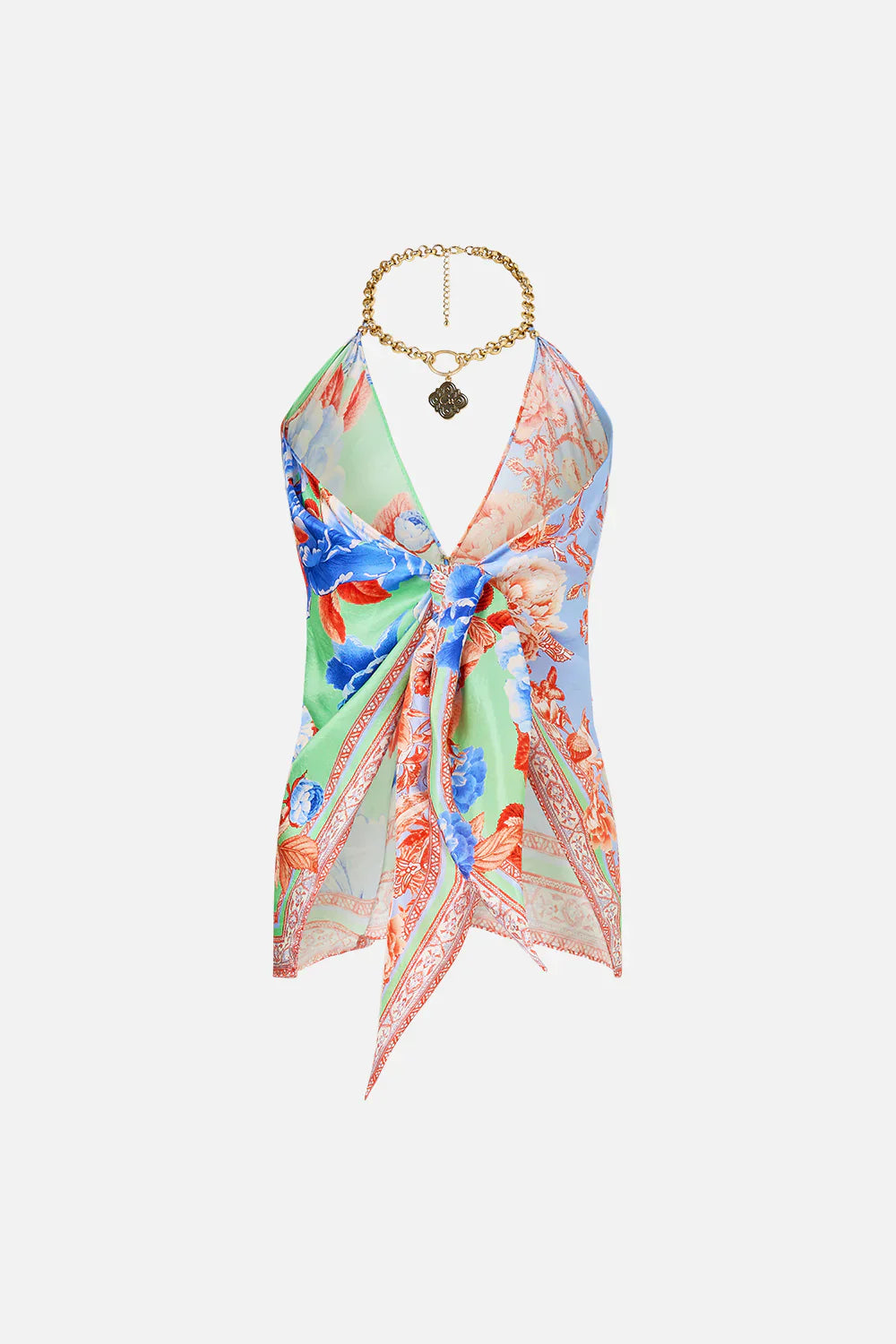 Camilla Topkapi Pop Knotted Scarf Top