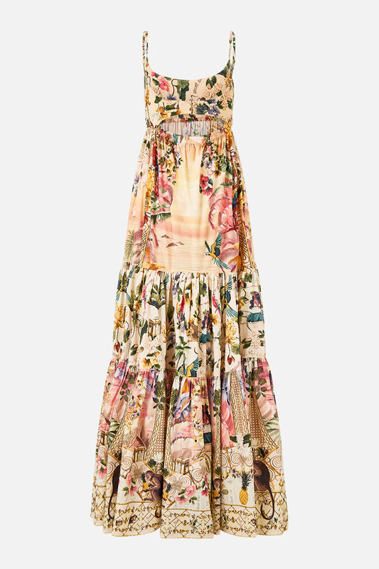 Camilla Welcome To The White Lotus Long Dress with Jersey Bodice