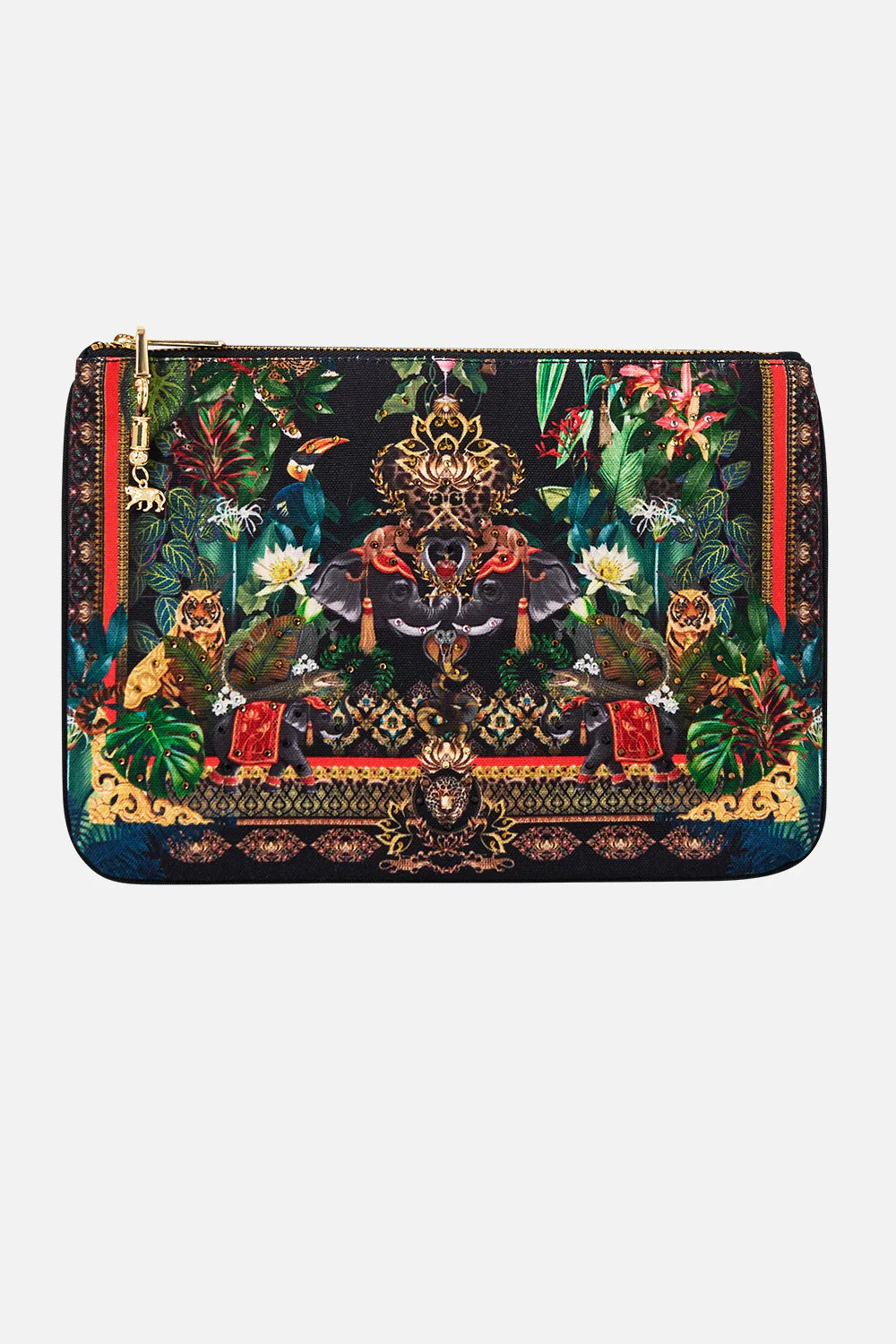 Camilla Ready For My Welcome Drink Small Canvas Clutch