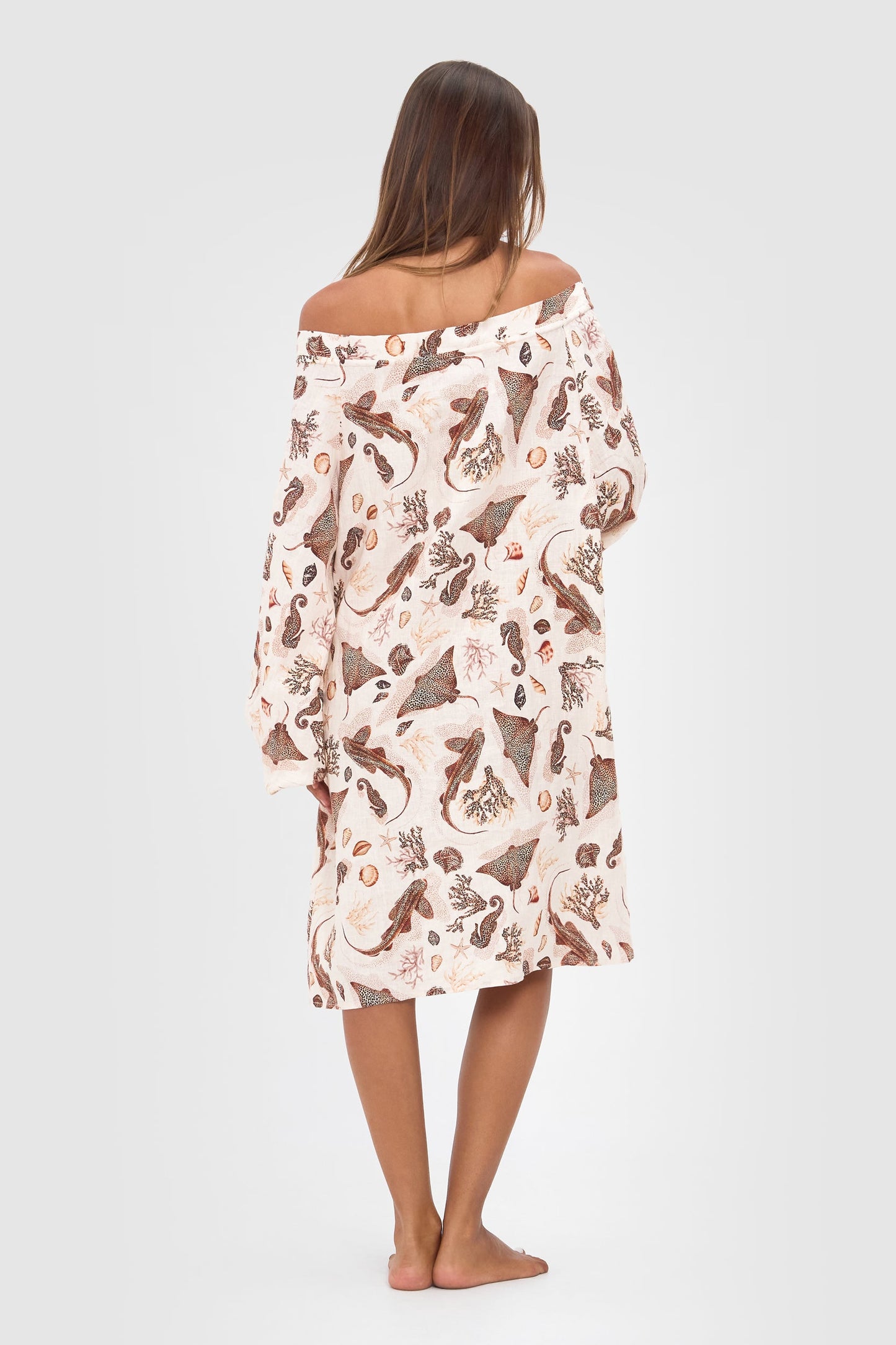 Ralf Studios Fairhaven Dress - Sea Life Cream