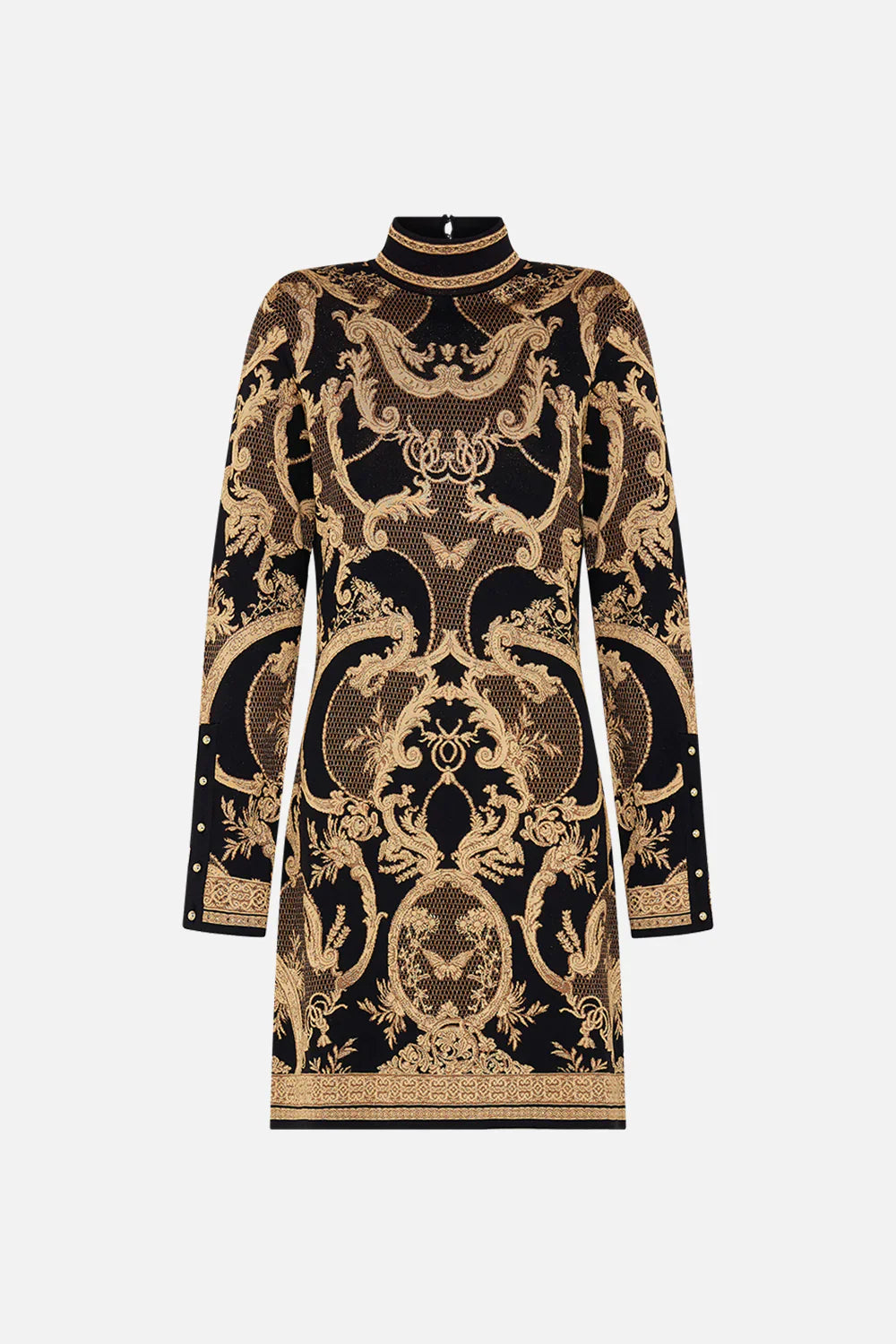Camilla Magic in the Manuscripts Jacquard Turtle Neck Short Dress **