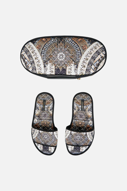 Camilla The Temples of Dendara Slippers With Travel Case **