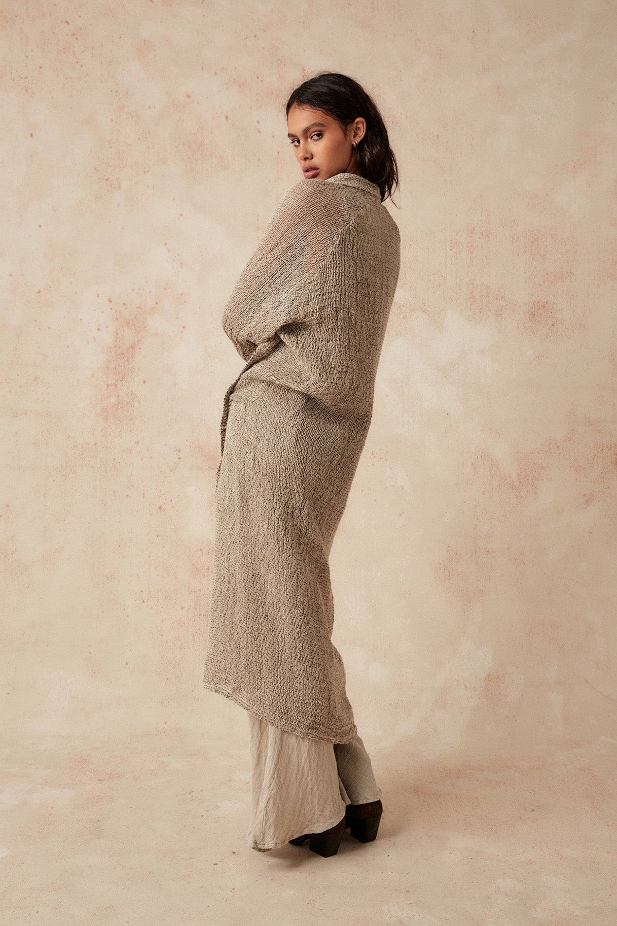 Estilo Emporio Raglan Duster Coat Pescatore Natural Chocolate